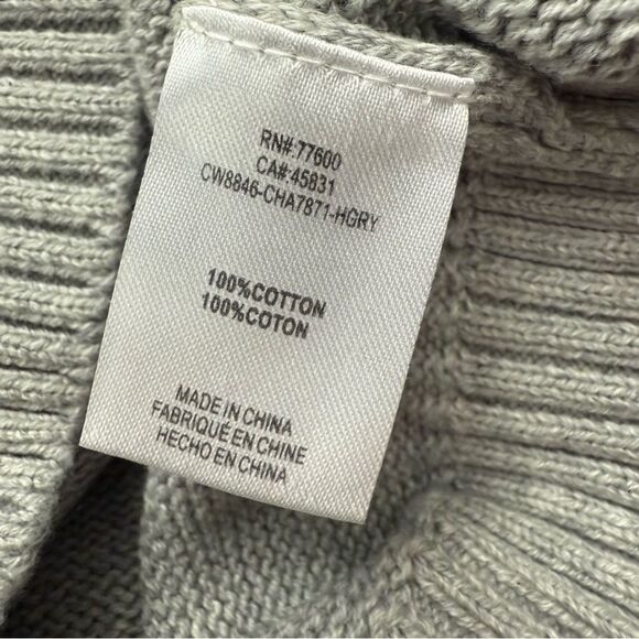 Chaser Brand Stars & Stripes Heather Gray Sweater Women’s Size Small - Picture 7 of 10